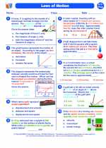 Physics - High School - Worksheet: Laws of Motion - Set I
