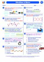 Physics - High School - Worksheet: Vibrations and Waves