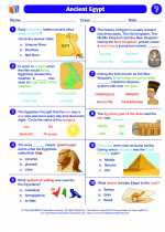 ancient egypt social studies worksheets and study guides sixth grade