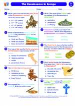 Social Studies - Seventh Grade - Worksheet: The Renaissance in Europe