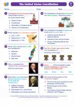 Social Studies - Seventh Grade - Worksheet: The United States Constitution