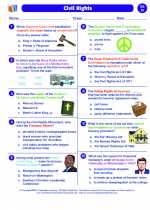 Social Studies - Eighth Grade - Worksheet: Civil Rights