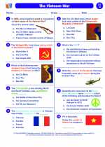 Social Studies - Eighth Grade - Worksheet: The Vietnam War
