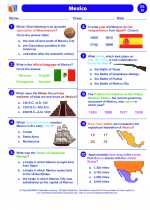 Social Studies - Eighth Grade - Worksheet: Mexico