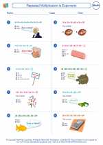 Mathematics - Sixth Grade - Worksheet: Repeated Multiplication to Exponents