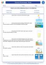 water third grade science worksheets and answer key study guides and