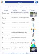 weather third grade science worksheets and answer keys