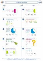 Mathematics - Sixth Grade - Worksheet: Ordering Fractions