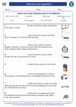 Science - Fourth Grade - Vocabulary: Electricity and magnetism