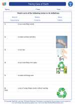 Science - First Grade - Vocabulary: Taking Care of Earth