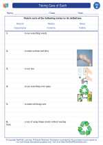 caring for the environment worksheet