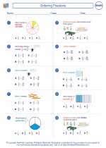 Mathematics - Sixth Grade - Worksheet: Ordering Fractions