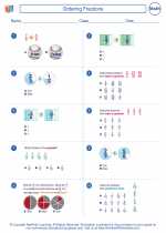 Mathematics - Sixth Grade - Worksheet: Ordering Fractions