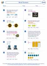 Mathematics - Sixth Grade - Worksheet: Mixed Numbers