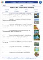 Science - Fourth Grade - Vocabulary: Ecosystems and changes in ecosystems