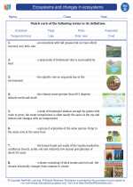 Science - Fourth Grade - Vocabulary: Ecosystems and changes in ecosystems
