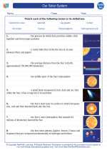 Our Solar System Earth Science Worksheets and Study Guides High School