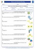 Chemistry - High School - Vocabulary: Atoms and Chemical Bonding