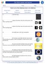 our solar system and beyond 4th grade science worksheets