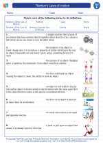 Science - Fifth Grade - Vocabulary: Newton's Laws of motion