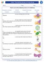 Science - Fourth Grade - Vocabulary: Cells- The building blocks of living things