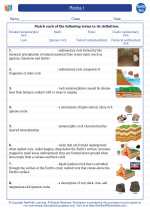 Earth Science - High School - Vocabulary: Rocks I