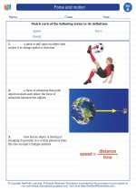 Science - First Grade - Vocabulary: Force and motion