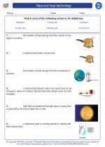 Science - Eighth Grade - Vocabulary: Heat and heat technology