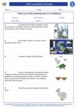 Science - Second Grade - Vocabulary: Earth yesterday and today