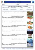 volcanoes 7th grade science worksheets and answer key study guides and vocabulary sets