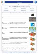 Science - Seventh Grade - Vocabulary: Volcanoes