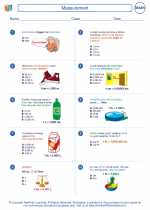 Mathematics - Sixth Grade - Worksheet: Measurement