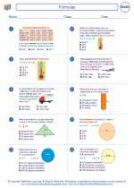 Mathematics - Sixth Grade - Worksheet: Formulas