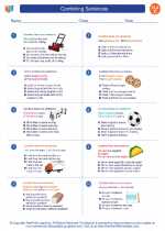 Combining Sentences. English Language Arts Worksheets and Study Guides