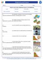 Earth Science - High School - Vocabulary: Weathering and Erosion