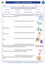 Science - Sixth Grade - Vocabulary: Genetics - Study of Heredity