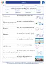 sound 7th grade science worksheets vocabulary sets and answer key