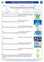 weather weather patterns and climate 5th grade science worksheets and answer key study guides and vocabulary sets