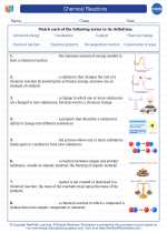 Chemistry - High School - Vocabulary: Chemical Reactions