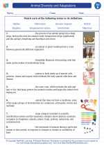 animal diversity and adaptations 5th grade science worksheets and answer keys study guides and vocabulary sets