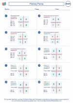 Plotting Points. Mathematics Worksheets and Study Guides Sixth Grade.