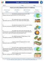 Science - Fourth Grade - Vocabulary: Earth - Inside and Out
