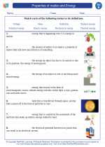 properties of matter and energy 5th grade science worksheets and answer key study guides and vocabulary sets