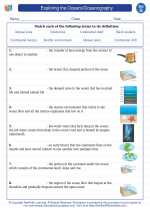 Science - Seventh Grade - Vocabulary: Exploring the Oceans/Oceanography