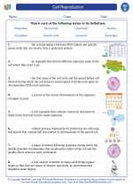 Cell Reproduction. 7th Grade Science Worksheets And Answer Key, Study 