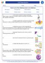 Science - Seventh Grade - Vocabulary: Cell Reproduction