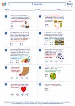 Mathematics - Sixth Grade - Worksheet: Probability