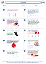 probability mathematics worksheets and study guides sixth grade