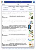 Biology - High School - Vocabulary: Vertebrates II