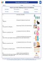 Biology - High School - Vocabulary: Genetics and heredity II